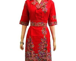 model baju atasan batik lengan pendek