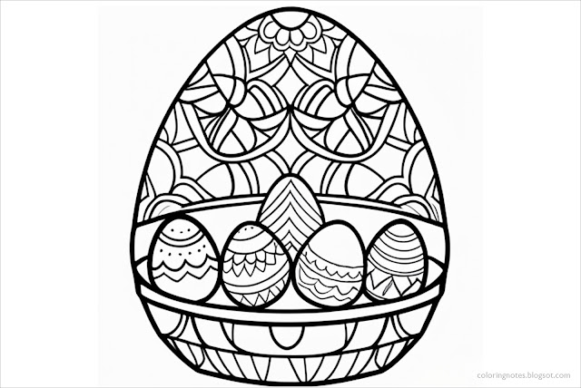 Free, Printable, Easter, Egg, Coloring, Pages, Free Printable Easter Egg Coloring Pages