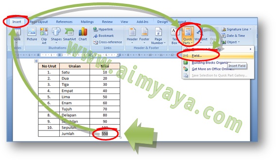 Tabel yang kita buat di Microsoft Word kadang memakai nilai yang sanggup dijumlahkan Ahli Matematika Cara Menjumlahkan (SUM) Nilai Isi Cell Tabel di Ms Word