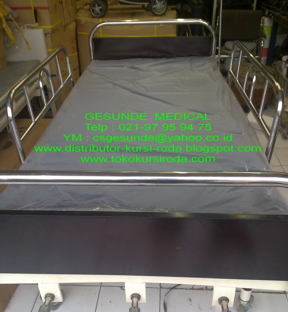 JUAL TEMPAT  TIDUR  RS SEKEN 3 CRANK BED PASIEN BEKAS  3 