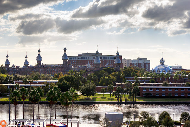 University of Tampa photographed from Tampa Museum of Art.