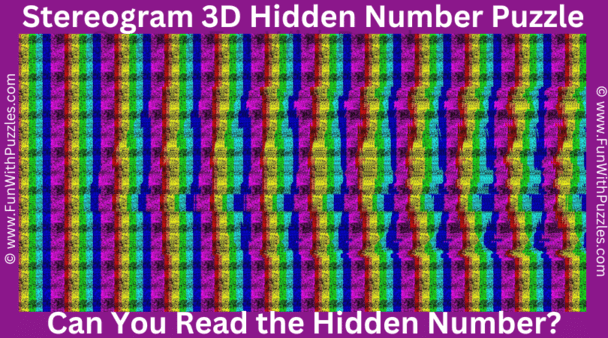 1. Stereogram Puzzle Challenge: Can You Read the Hidden Number?