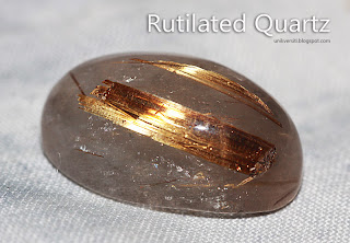 Batu permata Jarum Emas - rutilated quartz