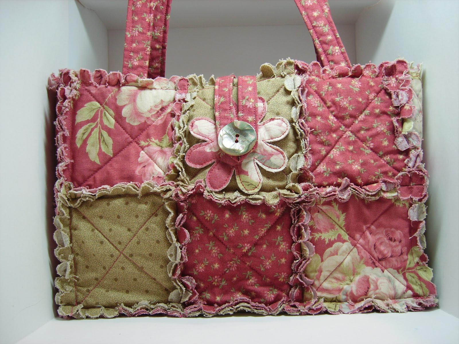 Lady  the Stamp: Rag Quilt Purses