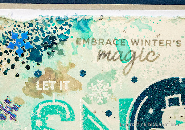 Layers of ink - Let It Snow Card Tutorial by Anna-Karin Evaldsson.