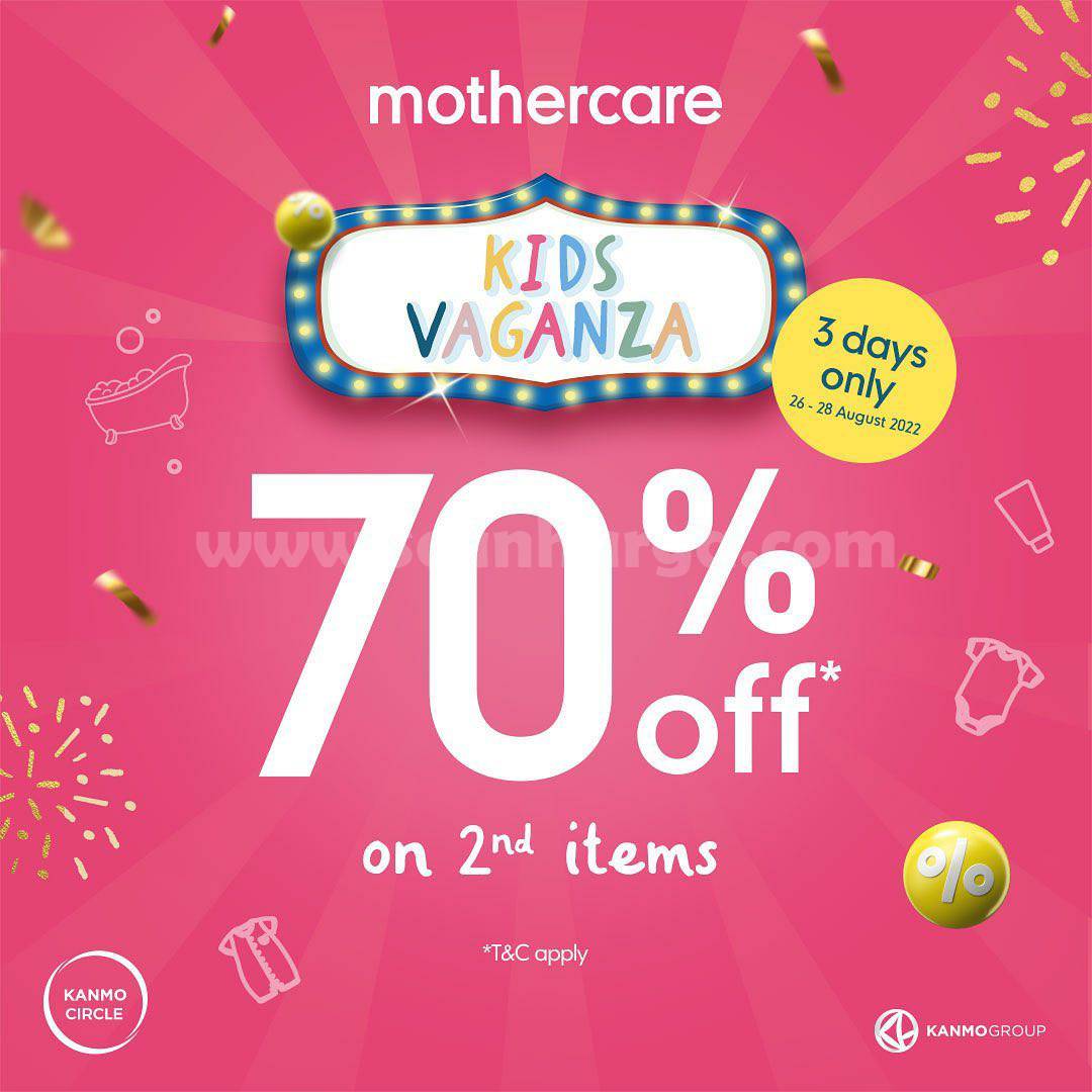 MOTHERCARE Promo KIDS VAGANZA – Discount up to 70% Off*