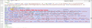 Script HTML bawaan dari template