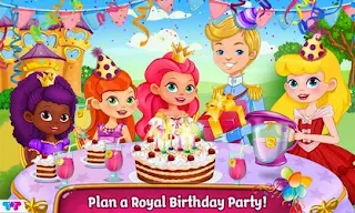 Screenshots of the Princess Birthday Party for Android tablet, phone.
