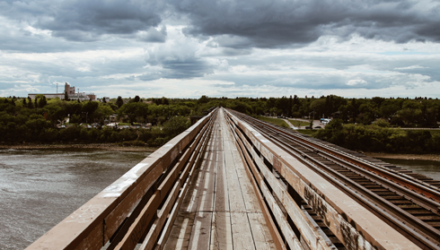 CPR Bridge Saskatoon Saskatchewan