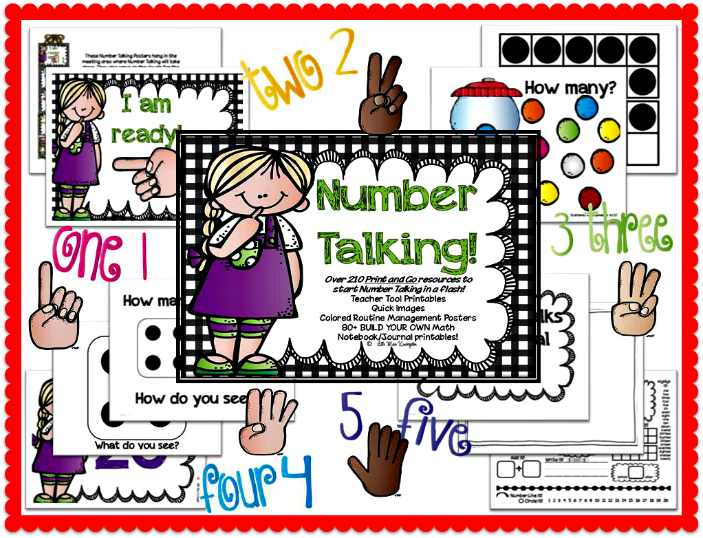 http://www.teacherspayteachers.com/Product/Number-Talking-Teacher-Resources-659681