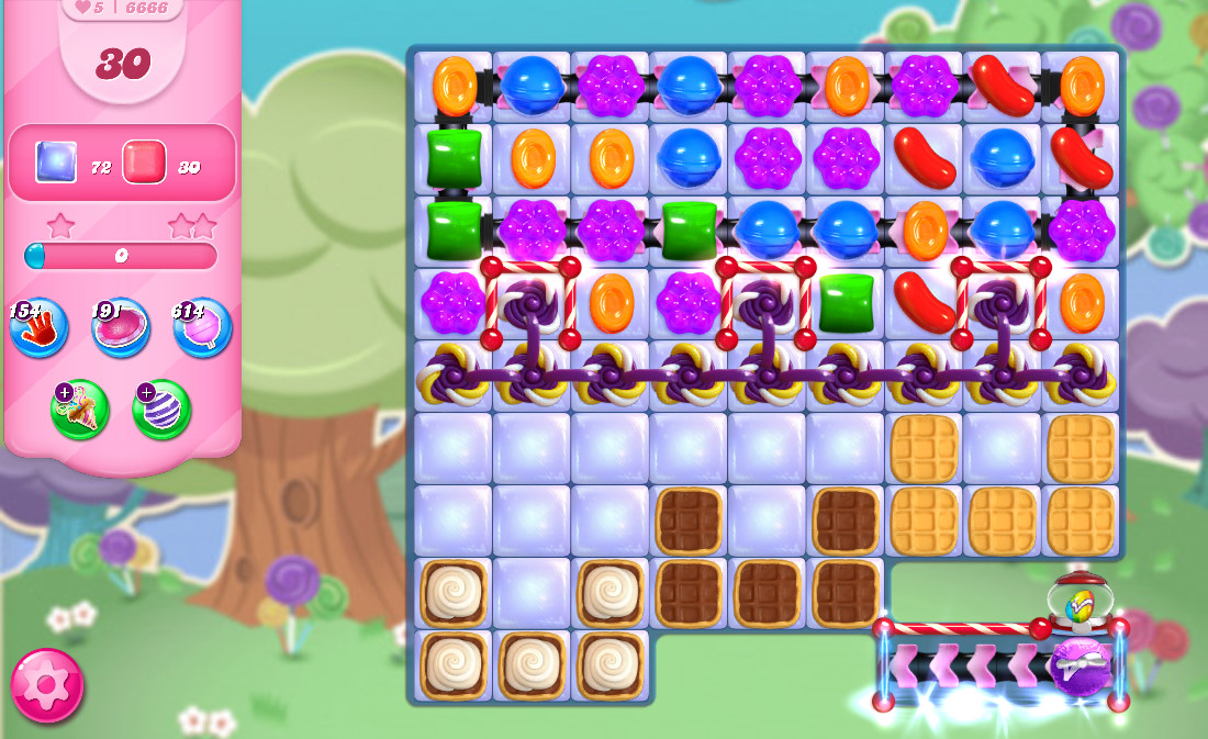 Candy Crush Saga level 6666