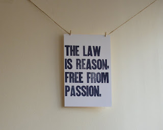 The Law is Free From Passion print | brazenandbrunette.com