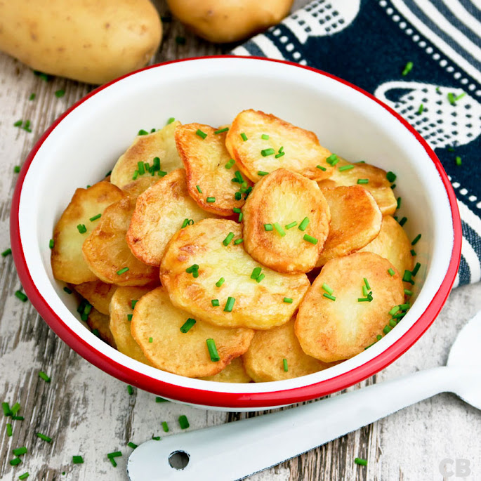 Heerlijke zelfgebakken aardappeltjes