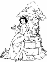 Blancanieves para colorear