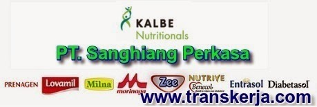 Lowongan Kerja PT. Sanghiang Perkasa (KALBE Nutritionals 