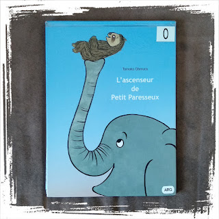 L'ascenseur de Petit Paresseux,  de Tomoko Ohmura, un livre pour enfant plein d'humour et d'animaux, Editions Ecole des Loisirs