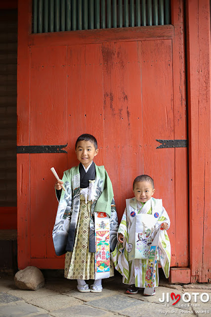 手向山八幡宮でのお宮参りと七五三出張撮影