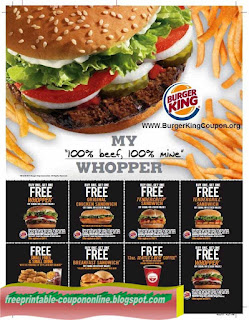 Free Printable Burger King Coupons