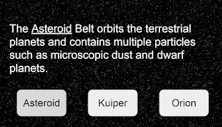 The Asteroid Belt orbits the terrestrial planets and contains multiple particles such as microscopic dust and dwarf planets.