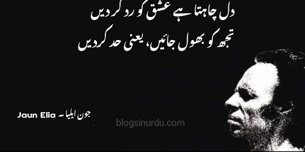 Jaun Elia Best Poetry in Urdu