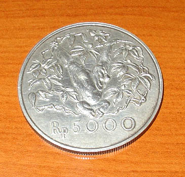 gambar pecahan uang locam RP 5.000