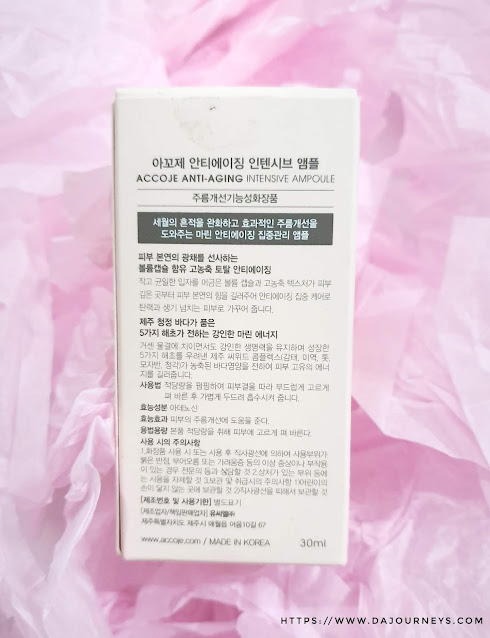 Review Accoje Anti Aging Intensive Ampoule