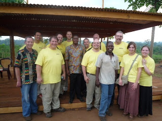 The entire Congo team gathers at Gemena.