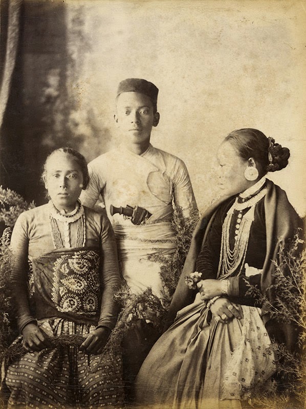 Group Photograph of a Nepalese Family - c1880's