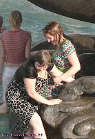 Girls in a fountain