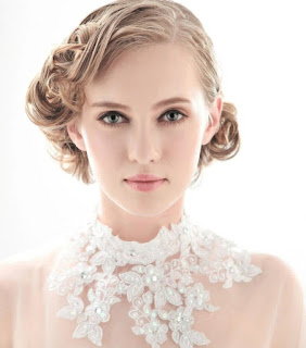 bridal hairstyle short vintage own