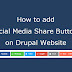 How to add AddThis Social Media sharing tools to Drupal site?