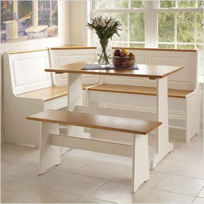 White Kitchen Table  on Kitchen Nook Set Table   Kitchen Design Photos