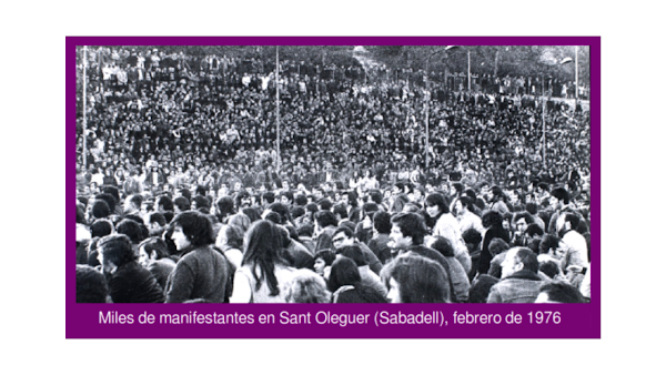 En 1976, la policía franquista asesinó en Sabadell al profesor David Wilson, mediante un pelotazo de goma