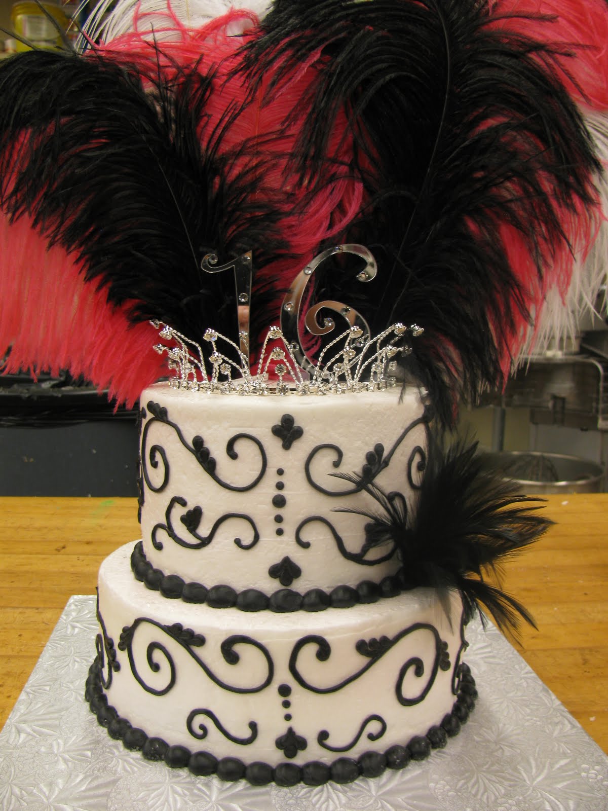 This is a cake I did for a girls Sweet 16 birthday. I wish I could 