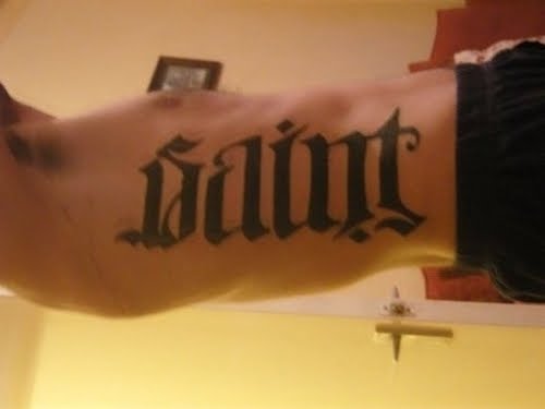 What is an ambigram tattoo you ask Well an ambigram also sometimes known 