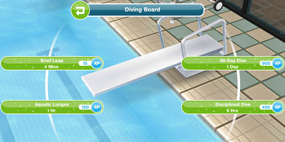 Sims FreePlay Diving Board