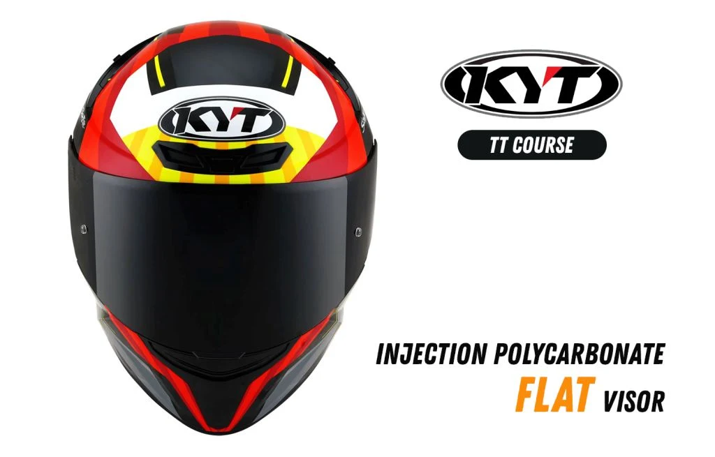 KYT TT Course Flat visor