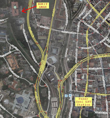 location map of Bukit Aman Kuala Lumpur