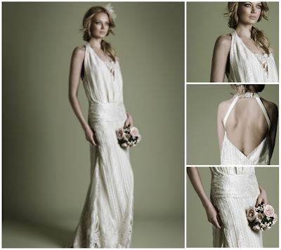 1920s style wedding dress with