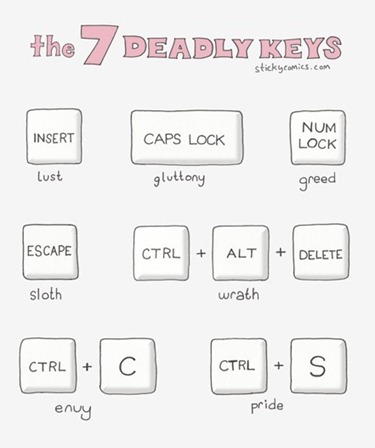 sinful computer keys