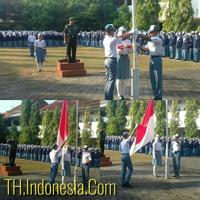 Koramil  01 Pati Wujudkan 4 Pilar Kebangsaan Melalui Upacara Bendera 