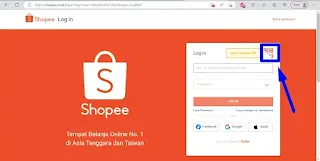 Login Shopee di Laptop Dengan Kode QR