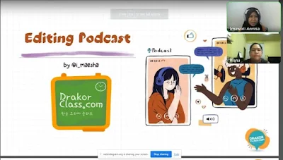 mengisi kelas editing podcast