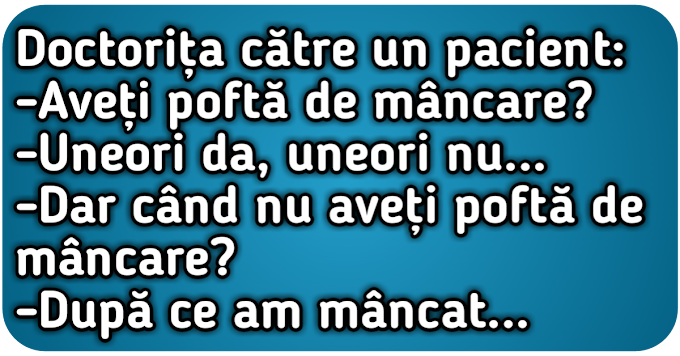 Doctorița către un pacient