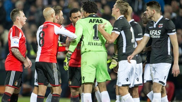 Strijdlustig feyenoord redt in blessuretijd punt az