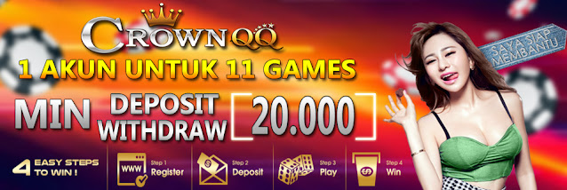 CrownQQ Agen DominoQQ BandarQ dan Domino99 Online Terbesar