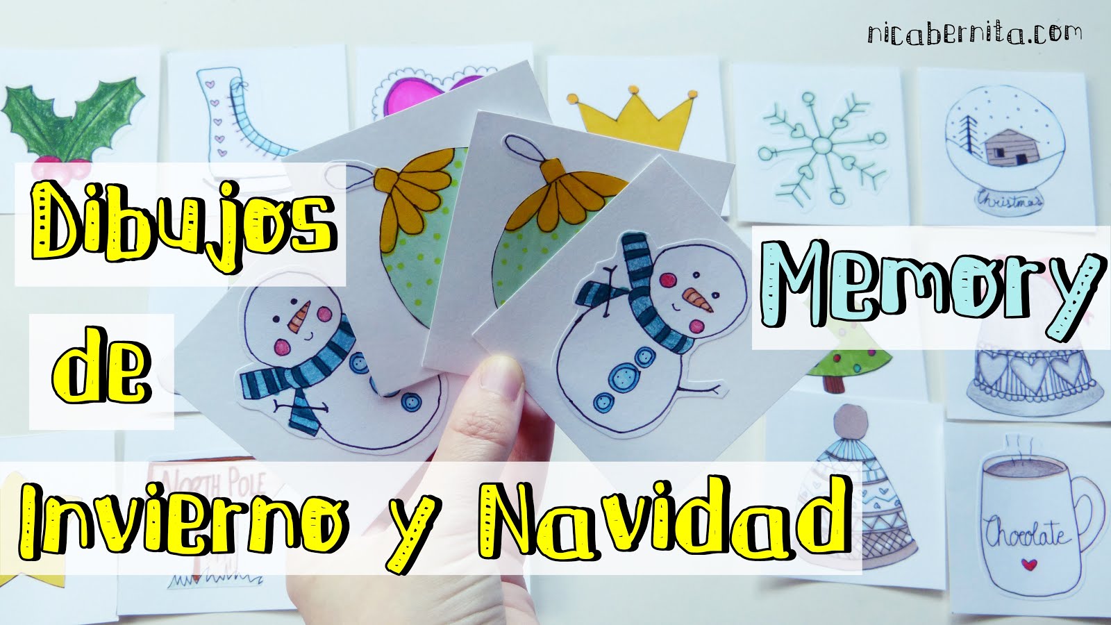 Nica Bernita Dibujo Manualidades Y Apuntes Bonitos Juego De Mesa Casero Juegos En Familia Para Navidad Con Dibujos De Invierno