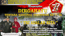 Kolonel Inf. Sigid Hengki Purwanto beserta Ny. Ratih Sigid mengucapkan Dirgahayu Tentara Nasional Indonesia ke-77