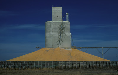 Photo of a grain elevator, by Brian Cheney