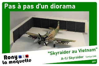 Diorama Skyraider de Tamiya au 1/48